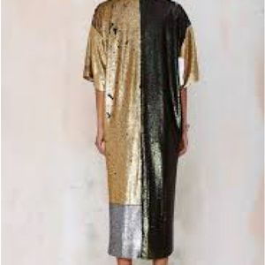 🌟RARE OG NastyGal Native Rose Color block Sequin Kimono